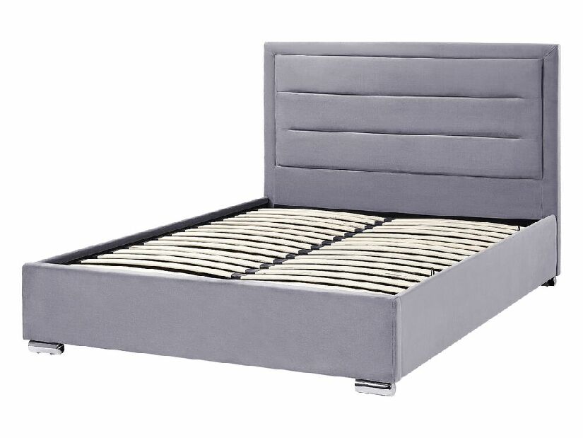 Bračni krevet 140 cm Ruthine (siva) (s podnicom i prostorom za odlaganje)