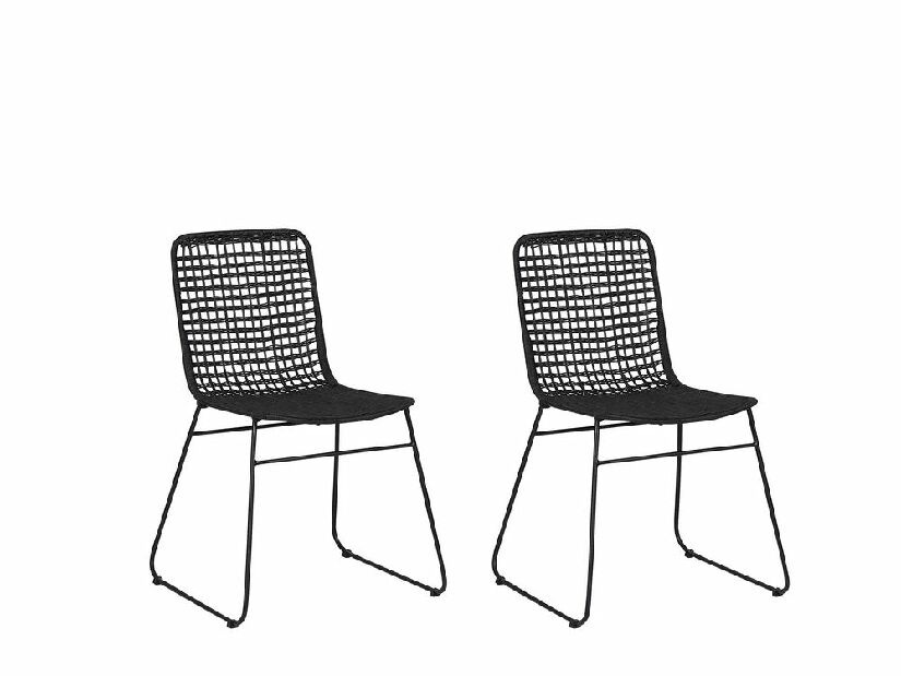 Set blagovaonskih stolica 2 kom. Burito (crna)
