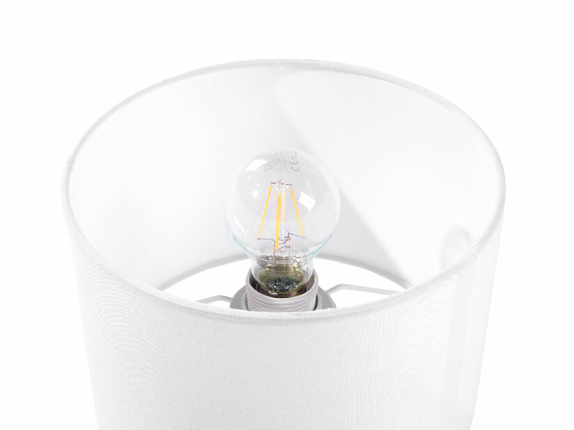 Stolna svjetiljka TARON (PC tkanina) (bijela)