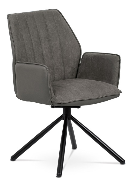 Blagovaonska stolica Hagga-399-LAN2 (tamno siva + crna)