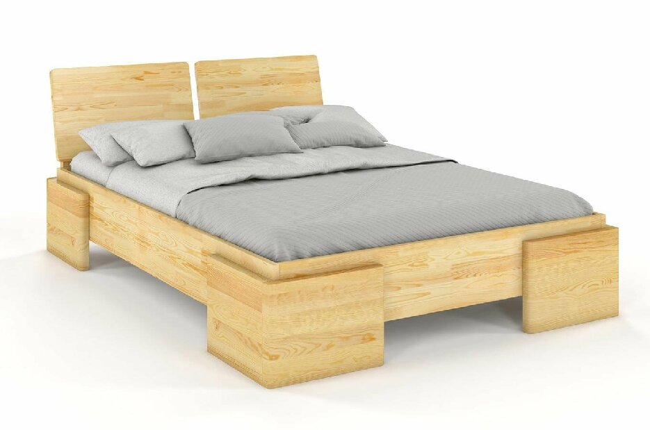 Bračni krevet 200 cm Naturlig -Jordbaer High (borovina)