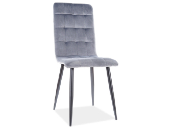 Blagovaonska stolica Olivie (siva + crna)