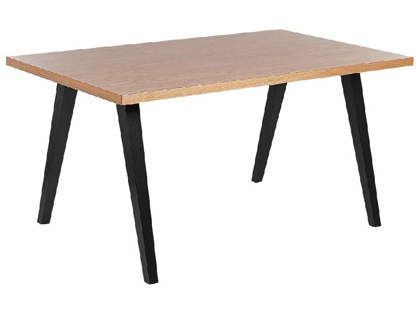 Blagovaonski stol Lenza (svijetlo drvo + crna)