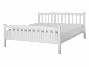 Bračni krevet 140 cm GERNE (s podnicom) (bijela)