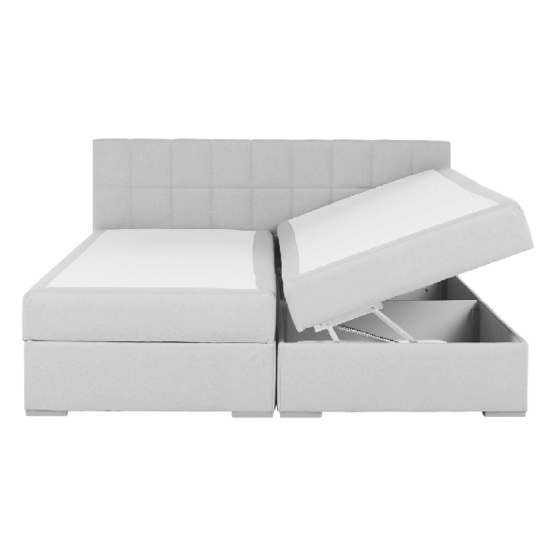 Bračni krevet Boxspring 180 cm Ferrati (siva + smeđa)