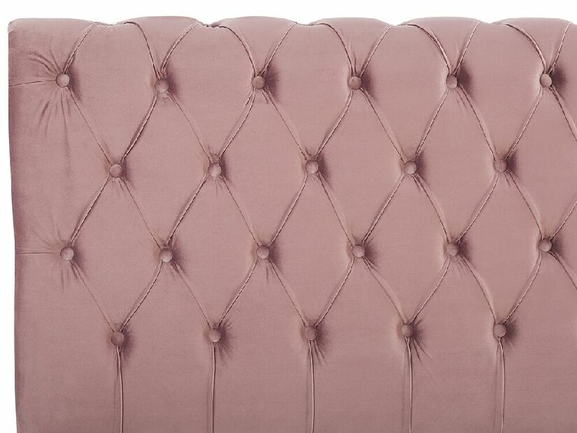 Bračni krevet 140 cm ARCHON (s podnicom) (ružičasta)