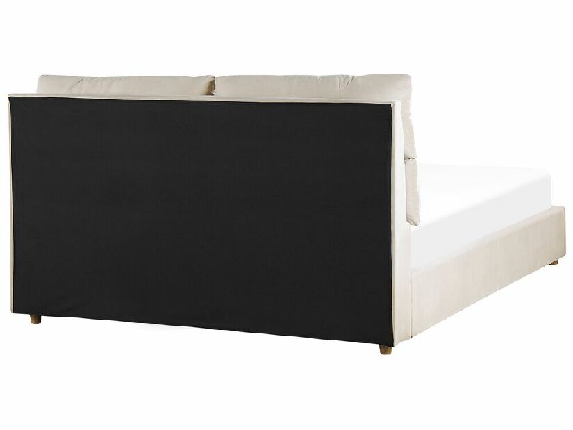 Bračni krevet 160 cm Batil (bež) (s podnicom) (s prostorom za odlaganje)