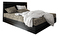 Bračni krevet  Boxspring 140 cm Lilac (uzorak + crna) (s madracem i prostorom za odlaganje)