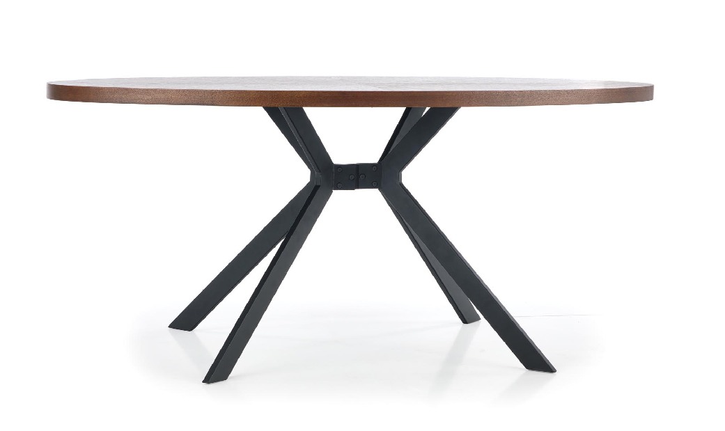 Blagovaonski stol Laraco (orah + crna) (za 6 osoba) *outlet, moguća oštećenja