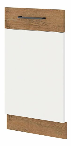 Vrata za ugrađenu perilicu posuđa Virion ZM 713 x 446 (hrast lancelot + bijela )