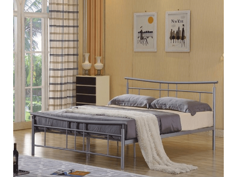 Bračni krevet 160 cm Daija 160 (srebrna mat)