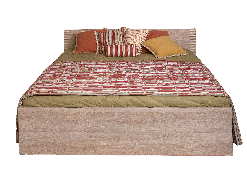 Bračni krevet 160 cm Gwenn (hrast sonoma) (bez podnice i madraca)