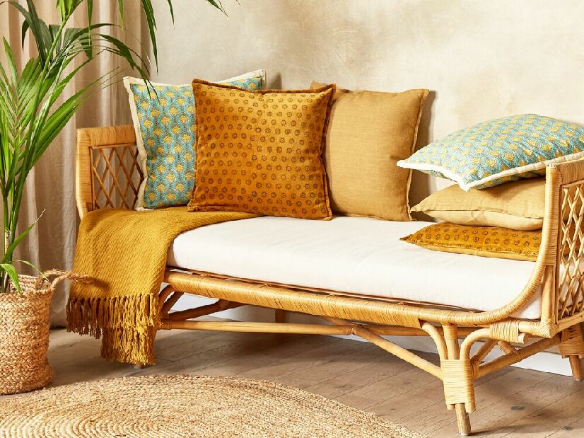 Set 2 ukrasna jastuka 45 x 45 cm Rapie (žuta)