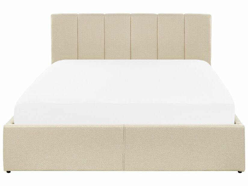 Bračni krevet 140 cm Dabria (bež) (s podnicom) (s prostorom za odlaganje)