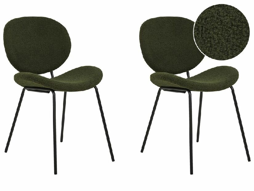 Set blagovaonskih stolica (2 kom.) Luaza (zelena)