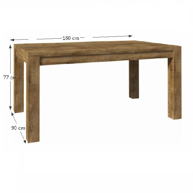 Blagovaonski stol Nicodemus ST 160 (za 6 osoba) 