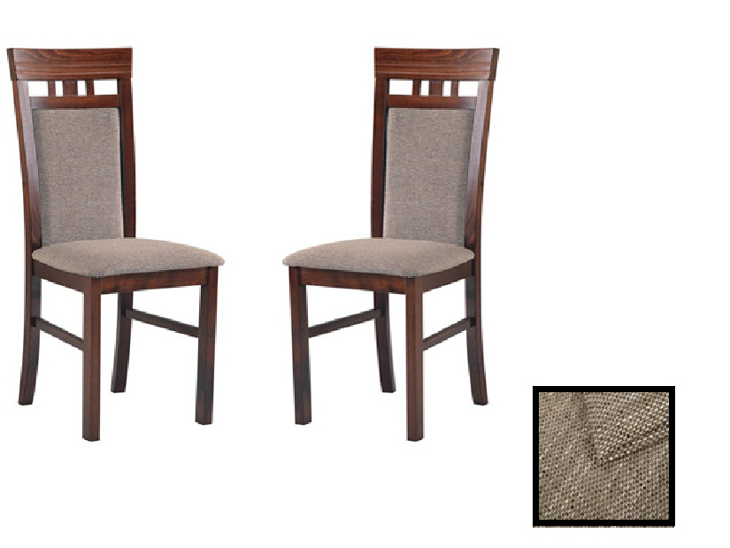 Blagovaonska stolica (2 kom.) Avalan (orah + smeđa) *rasprodaja