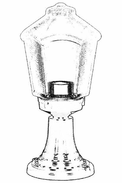 Vanjska zidna svjetiljka Hailie (crna)