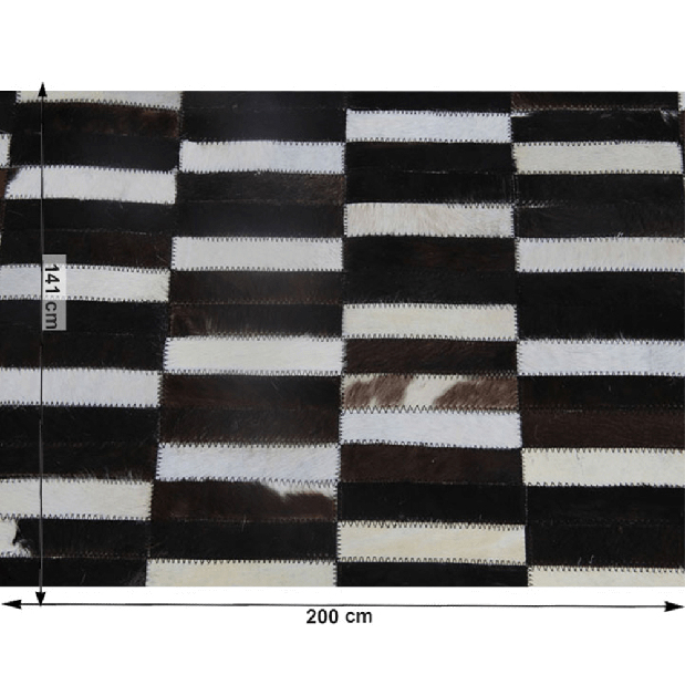 Kožni tepih 141x200 cm Korlug TIP 06 (goveđa koža + uzorak patchwork) 