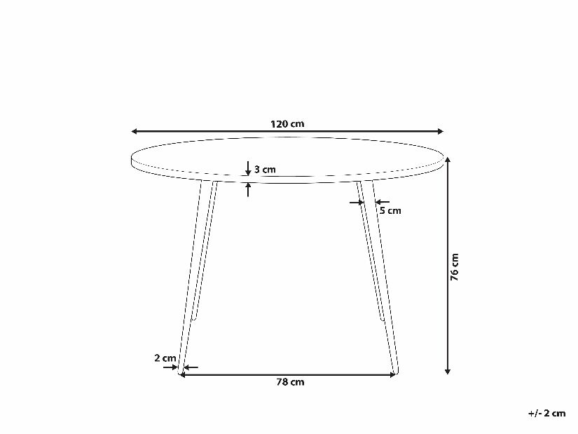 Blagovaonski stol- ODDIS (svijetlo siva) (za 4 osobe)