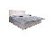 Bračni krevet  Boxspring 140 cm Fade 1 (bež) (s madracem i prostorom za odlaganje)