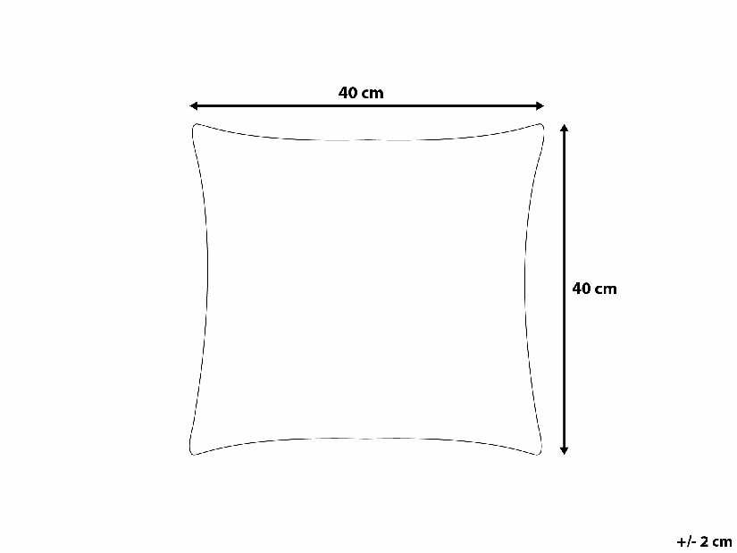 Vrtni jastuk 40x40 cm Stripe (svijetlo smeđa)
