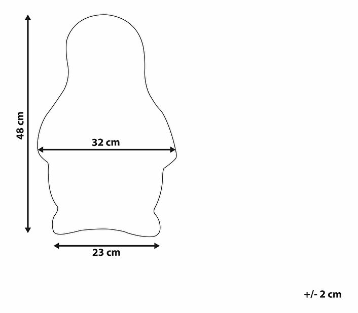 Jastuk 32x48 cm HARAB (crna + bijela)