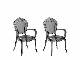 Set 2 kom. blagovaonskih stolica VITTON II (crna)