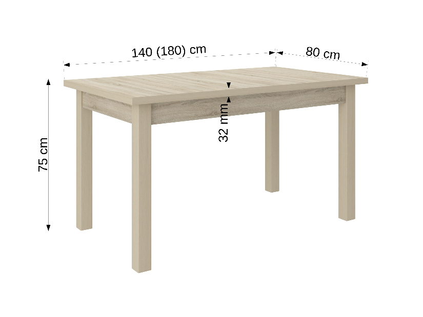 Blagovaonski stol Raviel25 (craft zlatni)