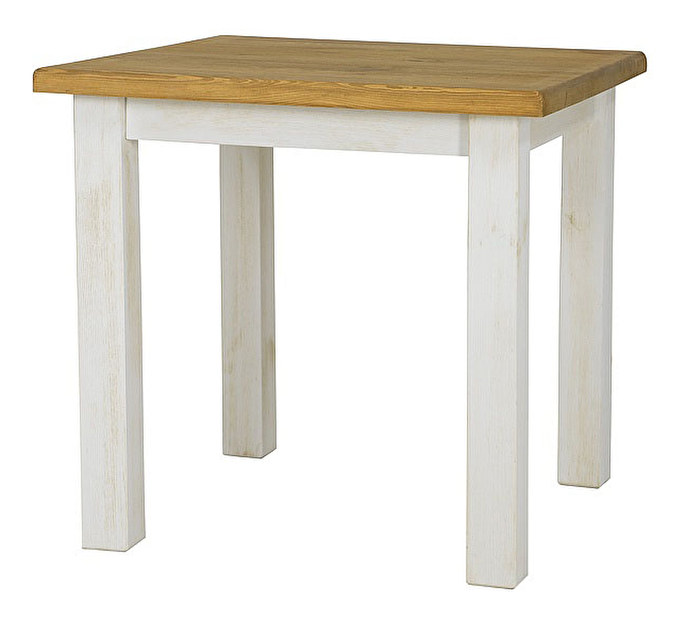 Blagovaonski stol 80 cm Panteo (svijetlosmeđa + patinirani bor) (za 4 osobe)