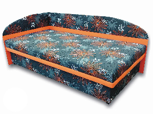 Jednostruki krevet (kauč) 100 cm Suzanna (Narančasta x104 + Valeriana vol 830) (L)