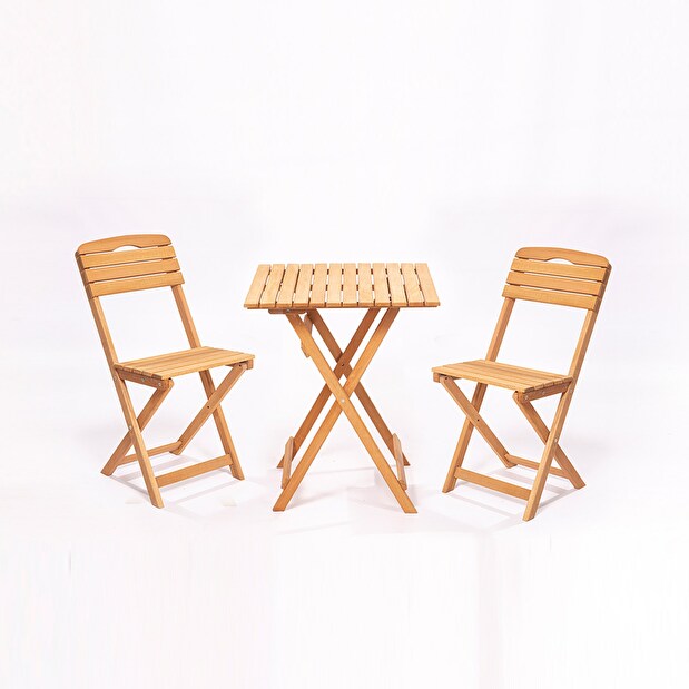 Vrtni set stol i stolice (3 komada) Malachi (smeđa)