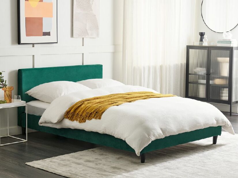 Bračni krevet 140 cm Ferdinand (zelena) (s podnicom)