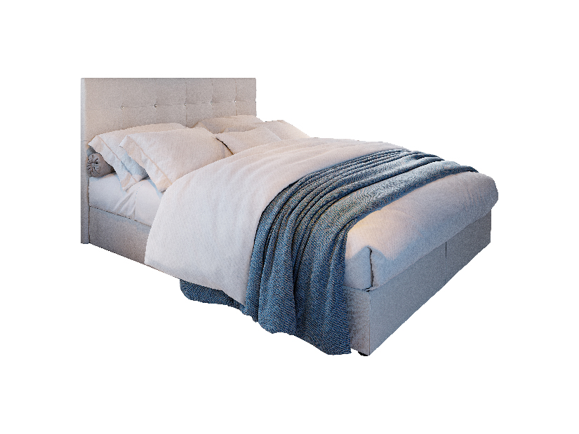Bračni krevet Boxspring 160 cm Karen (bež) (s madracem i prostorom za odlaganje)
