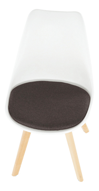 Blagovaonska stolica Ambany (bijela + boja čokolade) 