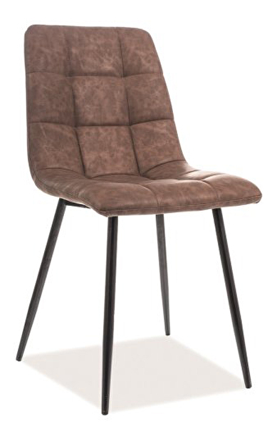 Blagovaonska stolica Lily (smeđa + crna)
