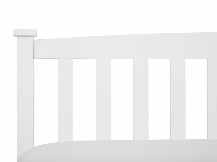 Bračni krevet 160 cm GERNE (s podnicom) (bijela)