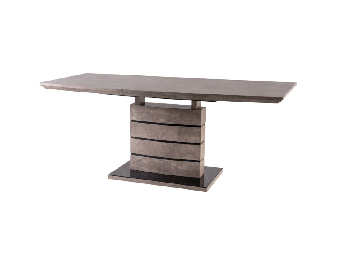 Blagovaonski stol na razvlačenje 140-180 cm Leisha (beton) (za 4 do 8 osoba)