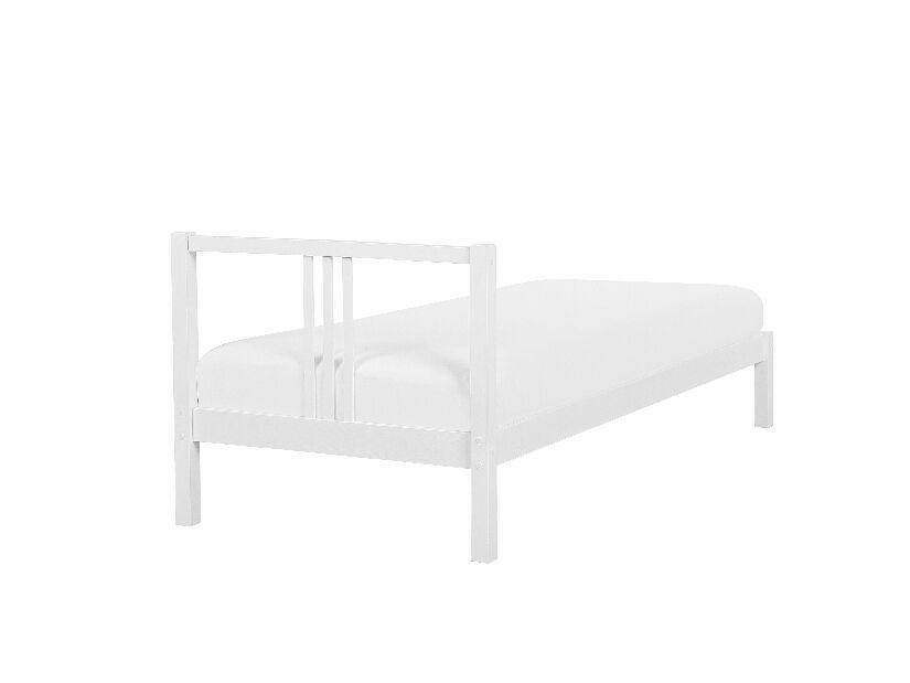 Jednostruki krevet 90 cm VALLES (s podnicom) (bijela)