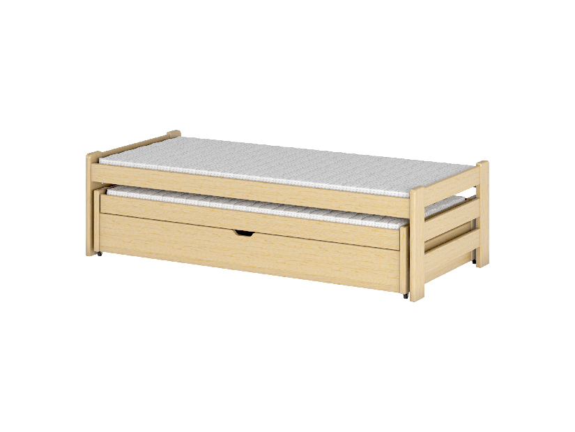 Dječji krevet 80 x 180 cm ANISSA (s podnicom i prostorom za odlaganje) (borovina)