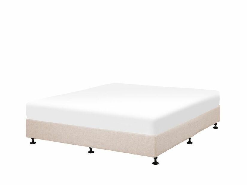 Bračni krevet 160 cm COLOGNE 2 (s podnicom i madracem) (bež)
