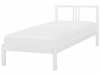 Jednostruki krevet 90 cm VALLES (s podnicom) (bijela)