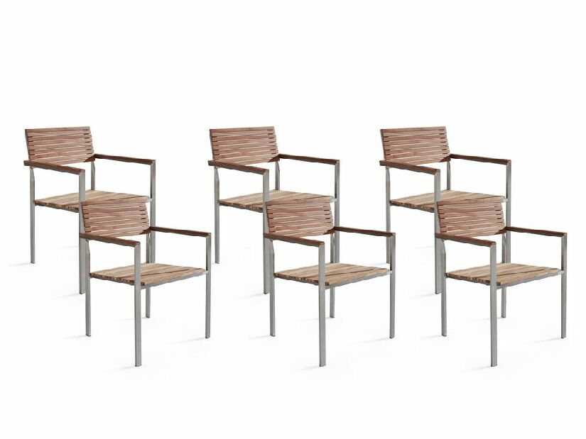 Set stolica 6 kom. Veneto (svijetlo drvo)