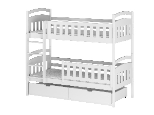 Dječji krevet 90 x 200 cm Irwin (s podnicom i prostorom za odlaganje) (bijela)