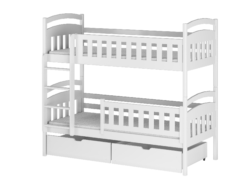 Dječji krevet 80 x 180 cm Irwin (s podnicom i prostorom za odlaganje) (bijela)