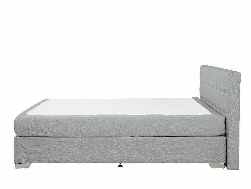 Bračni krevet Boxspring 140 cm ADIR (s madracem) (siva)