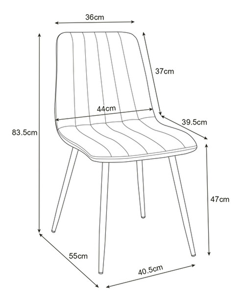 Blagovaonska stolica Shaista (tamnozelena)