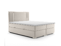 Bračni krevet Boxspring 180 cm Morcano (krem) (s prostorom za odlaganje)