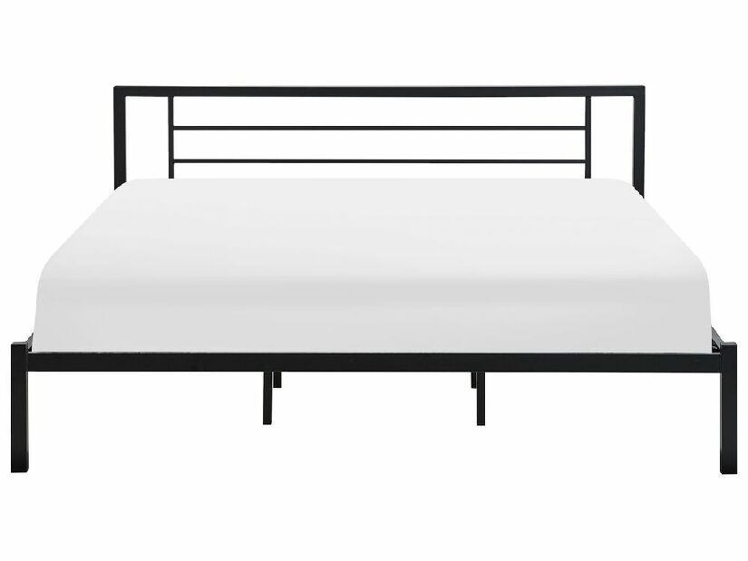 Bračni krevet 180 cm CONNET (s podnicom) (crna)