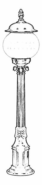 Vanjska podna svjetiljka Armor (crna)